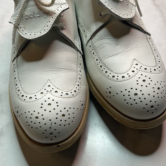 Footjoy Softjoy 98368 Wingtip White Spike Golf Shoes Women’s - Picture 3 of 7